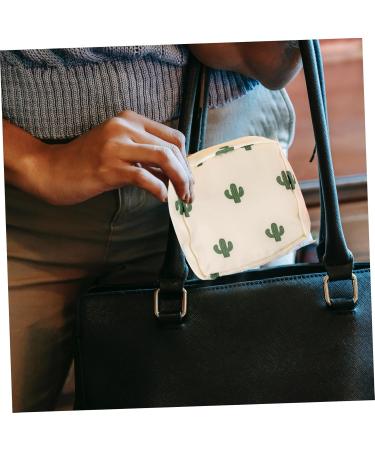 Multifunctional Ice Cream Bag Holder | Women's Tampon Organizer & Hygiene Bag - Wofashpuret 4 Pieces Cactus Design - Buy Online on GoSupps.com