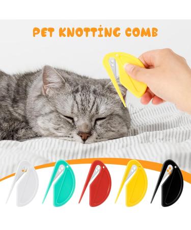 Premium PET Knotting Comb & De-Filzer for Long-Haired Dogs & Cats | Steel Blade Knot Removal Tool - Buy Online on GoSupps.com