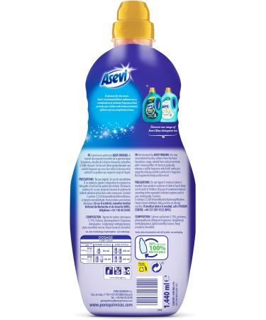Asevi Sensations Fabric Softener 1.44L - 60 Washes Dreams - Pack of 1 - Buy Online on GoSupps.com