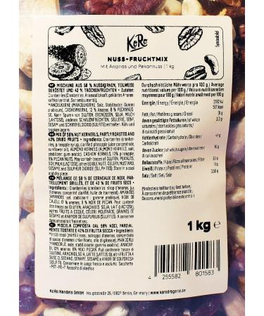 KoRo - Sweet and salty fruit and nut mix 1 kg - Buy Online on GoSupps.com