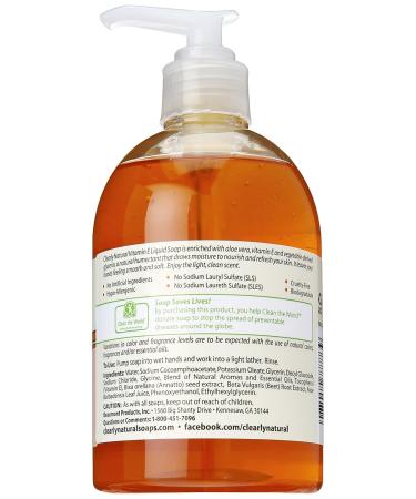 Buy Clearly Natural Vitamin E Liquid Glycerine Soap - 12 Ounce | Moisturizing & Nourishing for All Skin Types - International Shipping Available - Buy Online on GoSupps.com