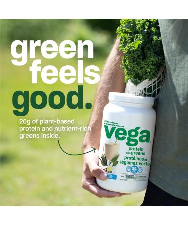 Vega Protein and Greens Berry (18 Servings) Plant Based Protein Powder Plus Veggies Vegan Non GMO Pea Protein For Women and Men 522g (Packaging May Vary) Berry 21 Servings (Pack of 1) - Buy Online on GoSupps.com