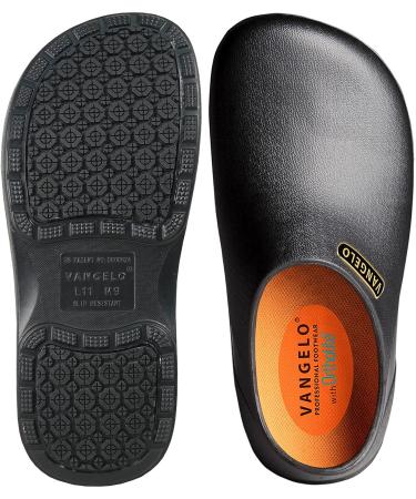 VANGELO Professional Slip Resistant Clog Men Work Shoe - Size 10 Black - Buy Online on GoSupps.com