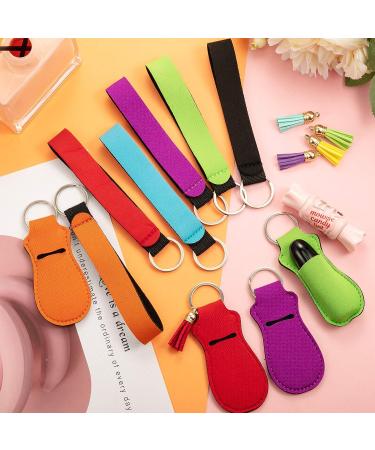 30-Piece Lipstick Holder Keychain with Wristlet & Colored Tassel Pendants for Women - Perfect for Travelling - Buy Online on GoSupps.com