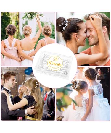 25 Wedding Hairpins - Bridal Jewelry U-Shaped Rhinestone Hair Clips with Pearls & Flowers for Brides & Girls - International Shipping - Buy Online on GoSupps.com