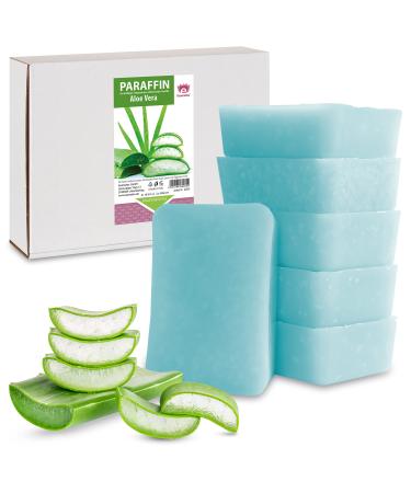Kosmetex wellness paraffin bath Aloe Vera-paraffin relaxation pool for hands and feet-paraffin wax-paraffin block for wax warmer (6x 500ml)