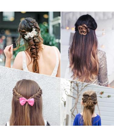 Mbsomnus 7cm U-Shaped Hair Pins for Buns - 50pcs Bobby Pins for Women & Girls | Brown Hair Grips for Thick Hair - Hair Styling Accessories for Wedding & Salon Use - Buy Online on GoSupps.com