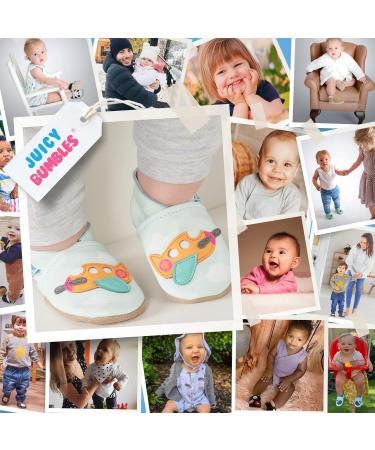 Baby Shoes: Soft Sole Leather Toddler Shoes for Baby Boy and Girl 0-6 Months - Airplane Design - Buy Online on GoSupps.com