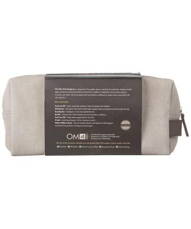 OM4 Oily Collection: 4-Step RegiMEN for Men - Cleanser Toner Serum & Moisturizer with Travel Bag | Shop Internationally - Buy Online on GoSupps.com