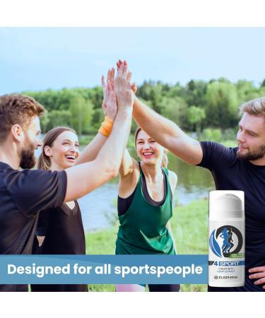 EUSPHERA - 4SPORT - Muscle Balm for Post Workout & Muscle Soreness 100% Natural Relief Body Cream with Hemp Aloe Devil's Claw and Arnica 2.5 Oz - Made in Italy - Buy Online on GoSupps.com
