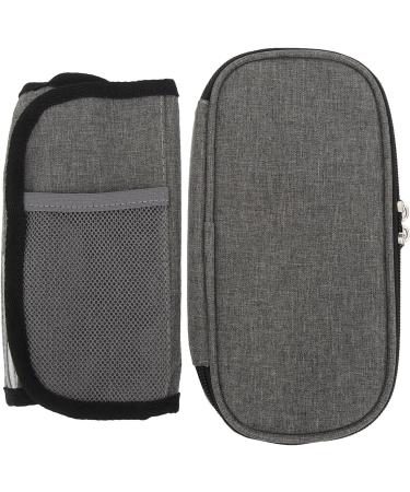 Insulin Cooler Travel Case Portable Aluminum Foil Lining Durable Diabetic Carrying Cooling Bag Grey for Diabetic Supplies - Buy Online on GoSupps.com