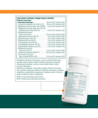 Genestra Brands - HMF Multi Strain 50-15 Strain Probiotic to Support Sastrointestinal Health - 30 Capsules - Buy Online on GoSupps.com