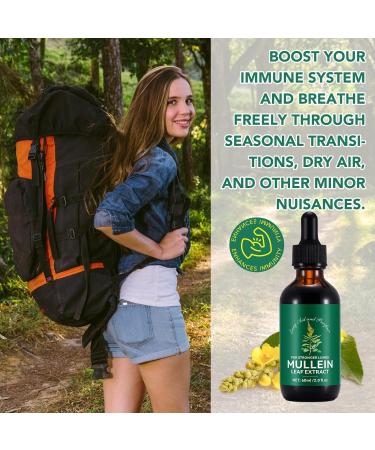 HUYEHF Mullein Drops Mullein Leaf Extract for Lungs Mulleins Leaf Drops for Lung Cleanse and Phlegm Fast Absorption Powerful Mulleins Extract for Stronger Lungs (1) - Buy Online on GoSupps.com