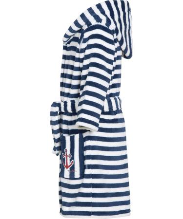 Playshoes Unisex Children's Fleece Bathrobe Dressing Gown 122-128 - Striped Cozy Wear for Kids | International Shipping Available - Buy Online on GoSupps.com