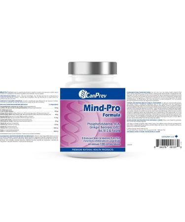 CanPrev Mind-Pro Formula | 120 Softgels l Improves Concentration l With Vitamin B12 & B6 - Buy Online on GoSupps.com