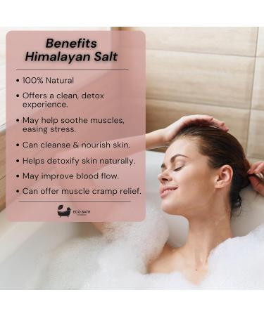 Eco Bath London Himalayan Bath Salt Coarse Plain 1KG - Pure Pink Himalayan Salt for Bath Relaxation and Skin Care - Buy Online on GoSupps.com