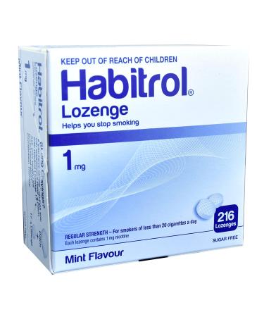 Habitrol Nicotine Lozenge Mint Flavor 216 Lozenges (1mg) 216 Count (Pack of 1)