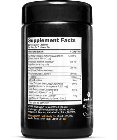 ONNIT Cognitive Performance Bundle: Alpha Brain Nootropic Capsules (90 Count) + Alpha Brain Black Label Capsules (80 Count) IGEN Non-GMO Tested Focus Mental Clarity & Alertness Pack of 2 - Buy Online on GoSupps.com