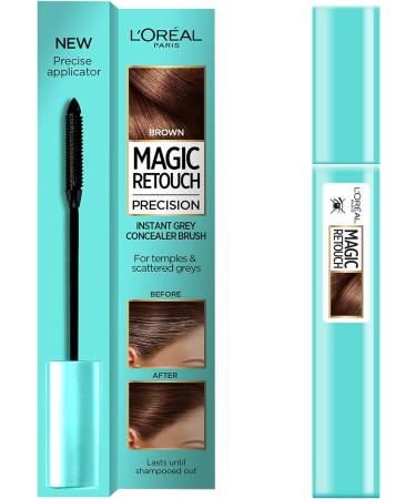 L'Oreal Magic Retouch Brown Precision Instant Grey Concealer Brush 8ml - Pack of 1 - Buy Online on GoSupps.com