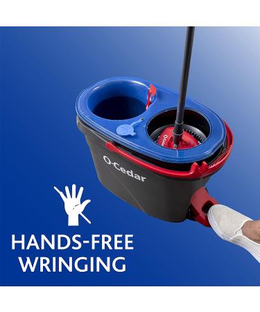 O-Cedar EasyWring RinseClean Spin Mop & Bucket System + 2 Refills - Grey - Buy Online on GoSupps.com