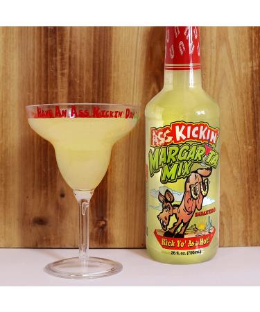 Ass Kickin - Margarita Mix with Habanero Pepper - 26oz. - Perfect Spicy Margarita Mix - Just Add Your Favorite Tequila  Pour in to Your Margarita Glasses and Enjoy - Buy Online on GoSupps.com