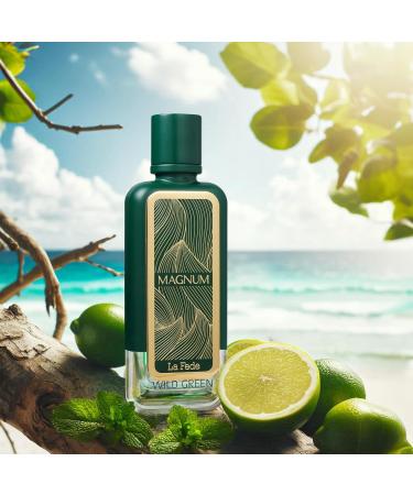 La Fede Magnum Wild Green Arabian Perfume for Men 100ML (3.4 OZ) Eau De Parfum Spray Long Lasting Perfume Enjoy the Luxurious & Sophisticated Fragrance With Fruity Scent for All Occasions - Buy Online on GoSupps.com
