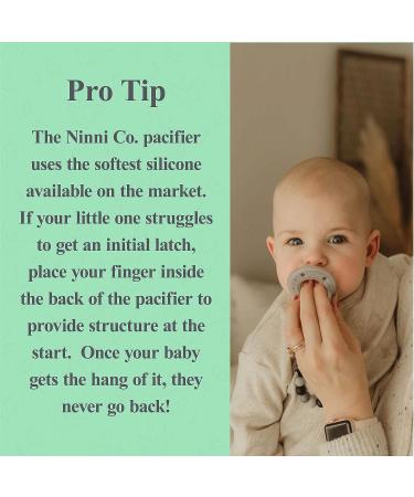 Ninni Co Breastfeeding Promoting Pacifier - Silicone, Patented Orthodontic Pacifier for Healthy Orofacial Development - Natural Skin Texture - Oatmeal (1 Pack) - Buy Online on GoSupps.com