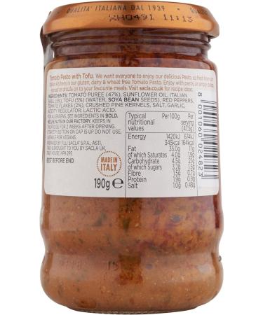 Sacla Free From Tomato Pesto 190g - Buy Online on GoSupps.com
