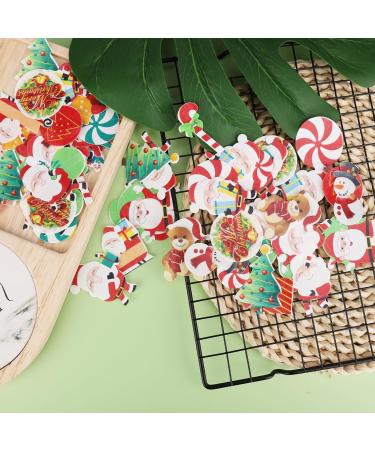 Catelves 60-Piece Christmas Edible Cake Decorations | Cupcake Toppers - Santa Claus Snowman & Christmas Tree - Buy Online on GoSupps.com