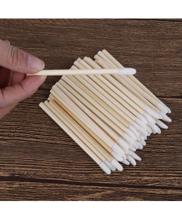 100pcs Disposable Lip Brushes | Eco-Friendly Makeup Applicators with Bamboo Handle - Lint Free Lipstick & Lip Gloss Wands - Buy Online on GoSupps.com