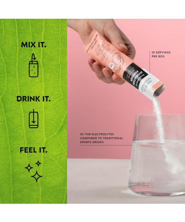 Earth's Splendor Electrolytes Powder Packets Sugar Free White Peach Hydration Sticks with Essential Vitamins for Energy & Sports Performance Travel-Friendly Single-Serve Packets for Daily Use 10 Pack - Buy Online on GoSupps.com