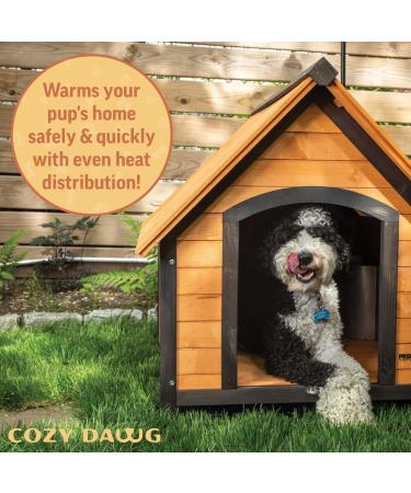 CozyDawg Dog House Heater: Outdoor Pet Heater for Efficient and Cozy Heating | DIY Installation, Thermostat Controlled, Anti Chew Cord - Buy Online on GoSupps.com