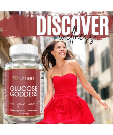 Lumen Naturals Gluco Goddess for Women with Cinnamon Banaba L-Taurine & Bitter Melon Extract 180 Capsules 60 Servings Non-GMO Vegan & Gluten-Free - Buy Online on GoSupps.com