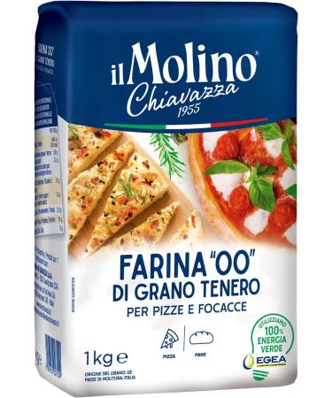 il Molino Chiavazza - Authentic Italian Soft Wheat Type ''00'' Pizza Flour 1kg | Perfect for Traditional Pizza & Focaccia - Buy Online on GoSupps.com