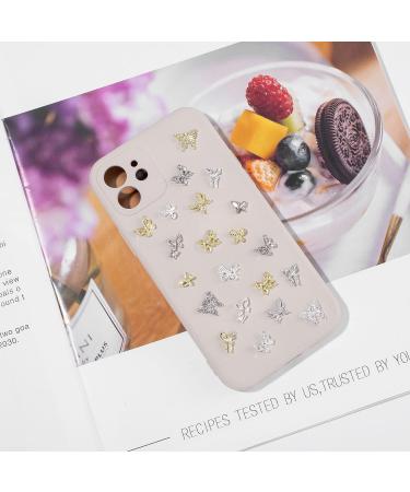 PAGOW 48 Pcs 3D Butterfly Nail Charms Crystals Rhinestones for Women Girl Nail Art DIY - Buy Online on GoSupps.com