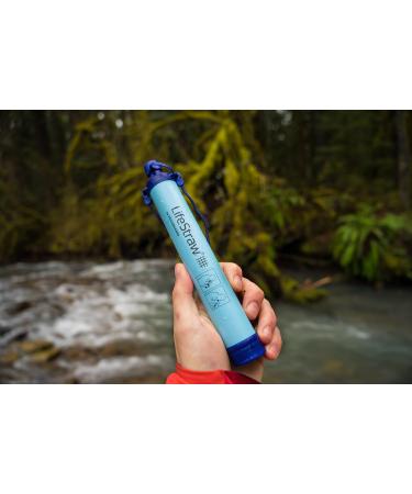 LifeStraw Personal Water Filter 5 Pack + Carry Case & Tablets - Perfect for Hiking, Camping, Travel & Survival - Blue - Buy Online on GoSupps.com
