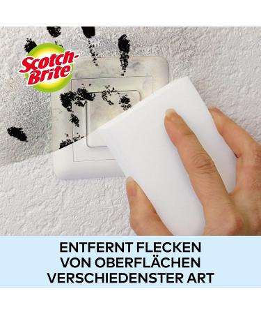 Scotch-Brite Magic Dirt Eraser - 6 Pack Etching Sponge for Effortless Stain Removal on White Surfaces - Buy Online on GoSupps.com