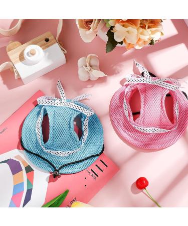 Pet Baseball Hat Round Brim Princess Cap Dog Visor Hat Sun Protection Cap Dog Mesh Porous Cap with Ear Holes and Chin Strap for Small Dogs Pug Chihuahua Shih Tzu Yorkshire Terriers  2 Colors - Buy Online on GoSupps.com