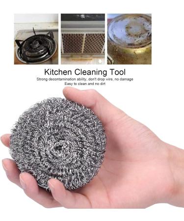 20Pcs Stainless Steel Scourer Scrubber Metal Scouring Pads KitcheCleaning Tool TS183 for Kitchens Bathroom and More Kitchenware - Buy Online on GoSupps.com