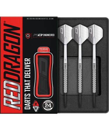 RED DRAGON Javelin: 20g, 22g, 24g Tungsten Darts Set with Flights and Stems 24.0 Grams