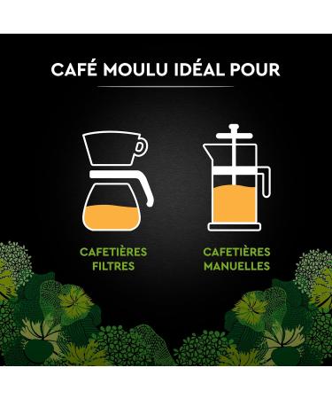 CARTE NOIRE - Carte Noire Ground Coffee "Organic Selection" - Organic Ground Coffee - Pure Arabica Ground Coffee - Pack of 6 x 500 g - Made in France - Buy Online on GoSupps.com