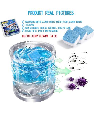YOUGG Washing Machine Cleaner Tablets - 6 Pack Fresh Deep Cleaning Tablets for HE Front Loader & Top Load Washers - Buy Online on GoSupps.com