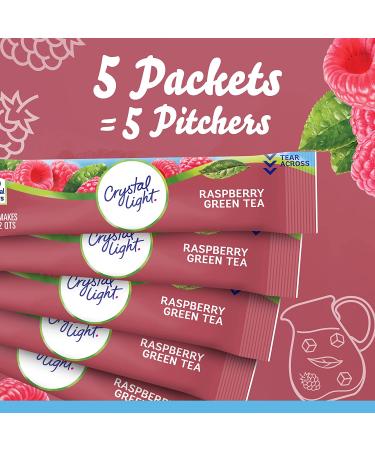 Crystal Light Sugar-Free Raspberry Green Tea Drink Mix - 60 Packets - Buy Online on GoSupps.com