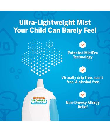 Flonase Sensimist Allergy Relief Nasal Spray for Children - 60 Gentle Sprays, 24 Hour Non-Drowsy Medicine - Buy Online on GoSupps.com