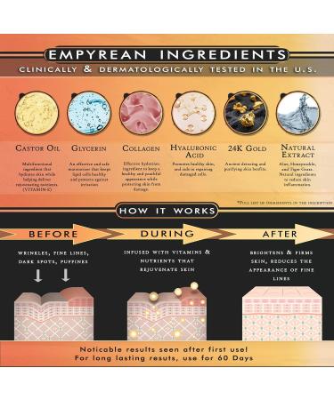 Empyrean 24K Golden Under Eye Mask (30 Pairs) with Hyaluronic Acid & Retinol - Anti-Aging Under Eye Patches for Fine Lines & Wrinkles - Buy Online on GoSupps.com