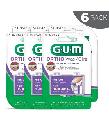 Orthodontic Wax with Vitamin E and Aloe Vera - Pack of 6 (Unflavored) - 6 ct - Buy Online on GoSupps.com