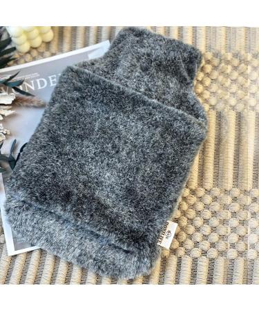 Bonilife 2L Hot Water Bottle with Cover - Large Rubber Hot Water Bag for Pain Relief - Black - Buy Online on GoSupps.com