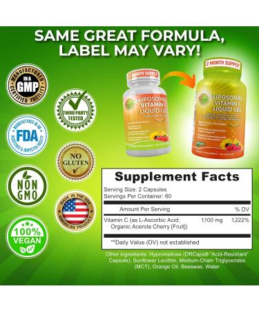 Immune Support Bundle Liposomal Vitamin C 1100mg Liquid Gel Capsules with Organic Acerola Cherry & Vegan Women s Daily Multivitamin with Iron Non-GMO Clean Daily Wellness Support - Buy Online on GoSupps.com