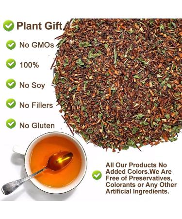Plant Gift Peppermint Rooibos Tea Oganic Fruit Herbal Tea All Natural Flavors Loose Leaf Non GMO Vegan Tea Bags Into Iced Tea & Hot Tea 70G/2.5oz - Buy Online on GoSupps.com