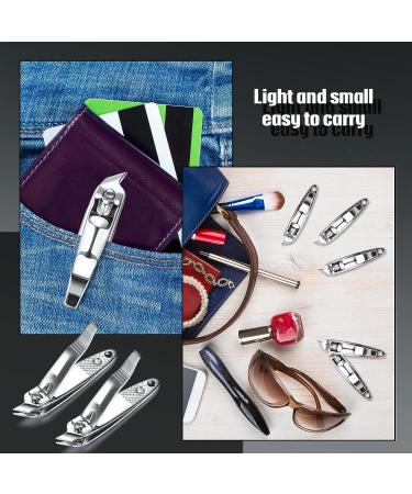 12 Pcs Slanted Edge Nail Clippers - Metal Side Cuticle Trimmer for Precise Nails Cutting - Curved Nail Edge Cutter for Pedicure and Manicure - Buy Online on GoSupps.com